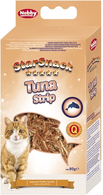 Nobby StarSnack TUNA STRIP tuňákové pamlsky 80g 1 balení