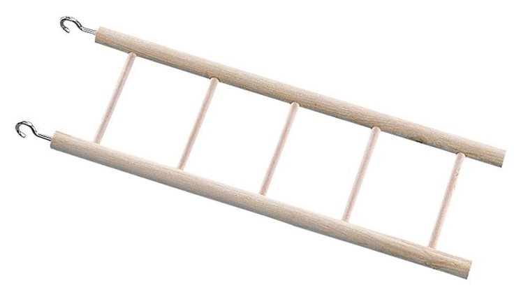 Nobby dřevěný závěsný žebřík pro velké papoušky 5 příček 45cm 1 balení