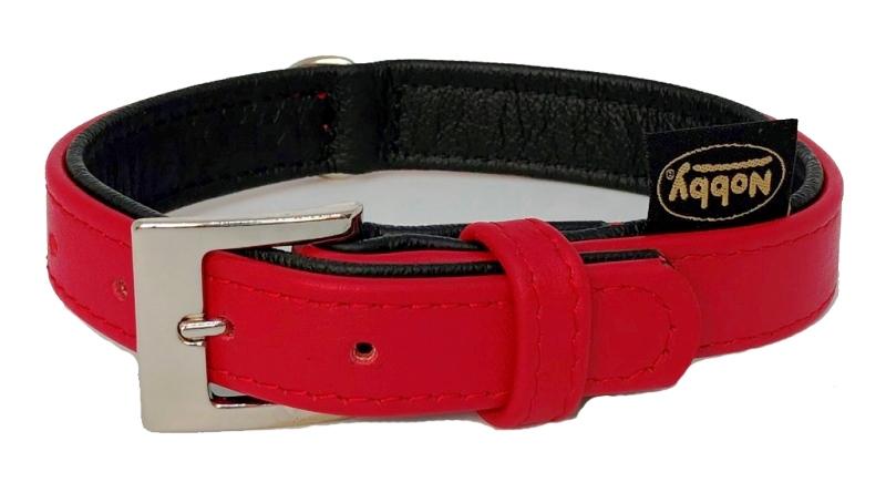 Nobby South obojek NAPPA kůže XS 27cm červená 1 balení