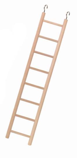 Nobby dřevěný závěsný žebřík pro papoušky 7 příček 34cm 1 balení