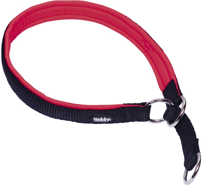 Nobby CLASSIC PRENO polostahovací obojek polstrovaný červená M 40-45cm 1 balení