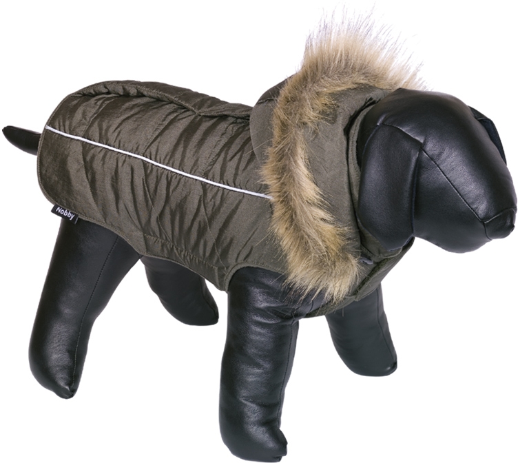 Nobby obleček pro psa ARTIC zelená s kožíškem 20cm 1 balení