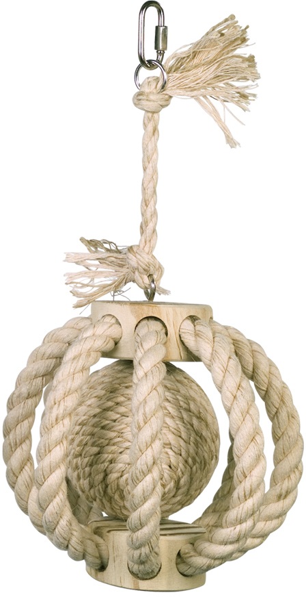 Nobby šplhací kruh bavlna, sisal s míčkem 30 x 14 cm 1 balení