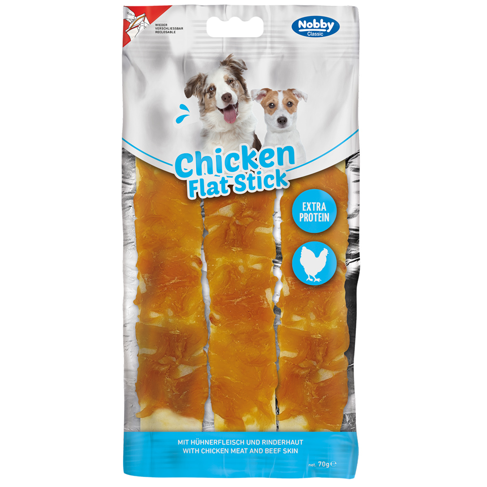 Nobby Classic Chicken Flat Stick kuřecí ploché tyčinky 70g 1 balení