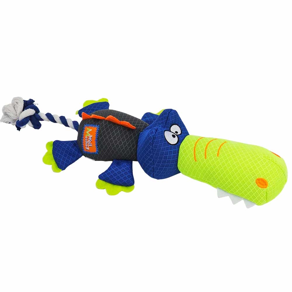 Nobby hračka Síťový krokodýl s lanem 44 cm 1 balení