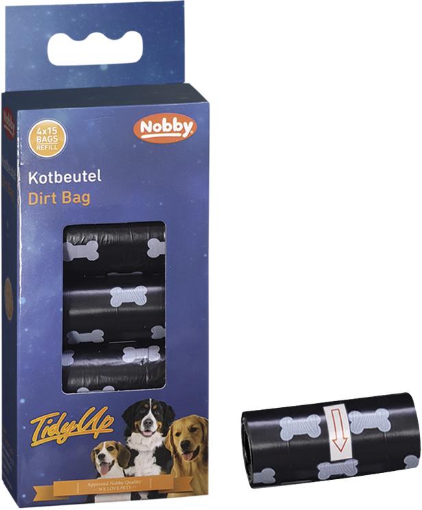 Nobby TidyUp sáčky na exkrementy černé 4 role 1 balení