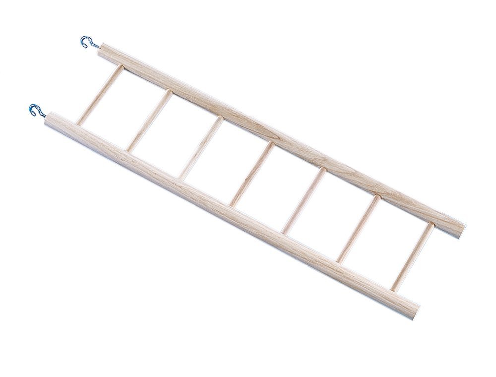Nobby dřevěný závěsný žebřík pro velké papoušky 7 příček 74cm 1 balení