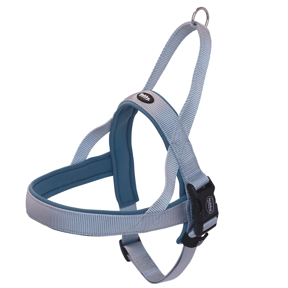 Nobby NORSKÝ postroj Classic Preno, pastelová modrá, D: 75-98 cm + 62 cm; Š: 40/45 mm 1 balení